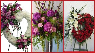 Latest and beautiful fresh flower arrangement center,, pieces arrangement news  decoration collectio