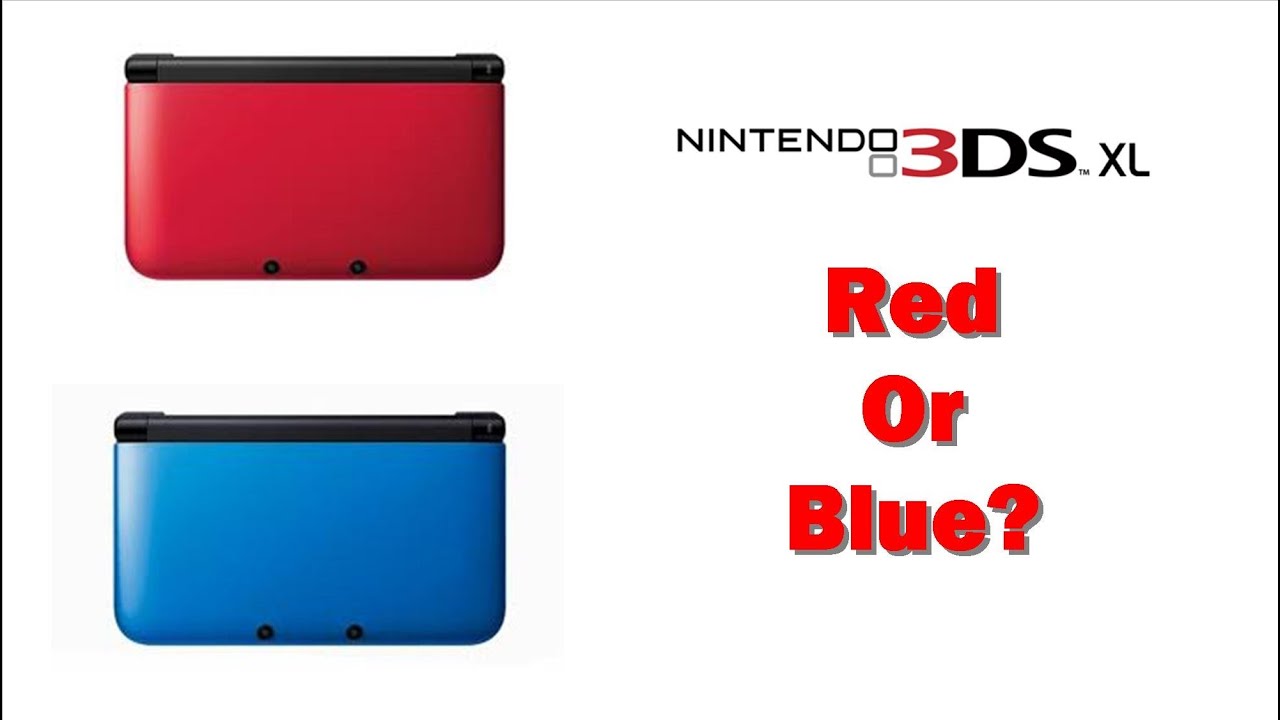 nintendo 3ds xl red vs blue