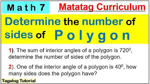 MATH 7 Determine the number of sides of a polygon #matatag #matatagcurriculum #grade7math #polygon
