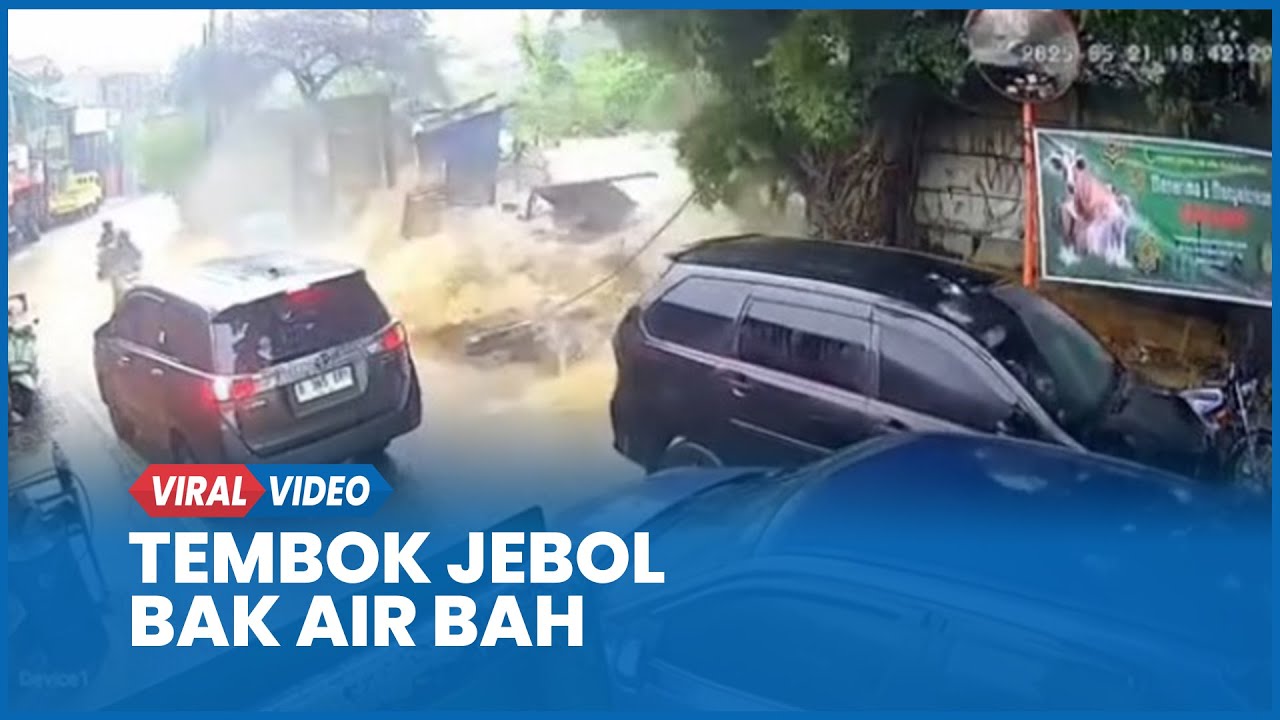 Detik-detik Tembok Gudang SDA di Pasar Minggu Jakarta Jebol Bak Air Bah