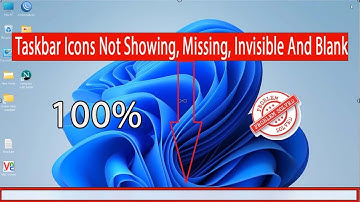 Fix: Taskbar Icons Not Showing, Missing, Invisible And Blank in Windows 11.