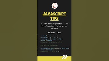 Merge Objects in JavaScript | #CleverCoder #coding #javascript #programming #tricks #development