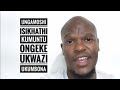 Ungamoshi Isikhathi Kumuntu Ongeke Ukwazi Ukumbona •||• Mqeqeshi Wezinsizwa