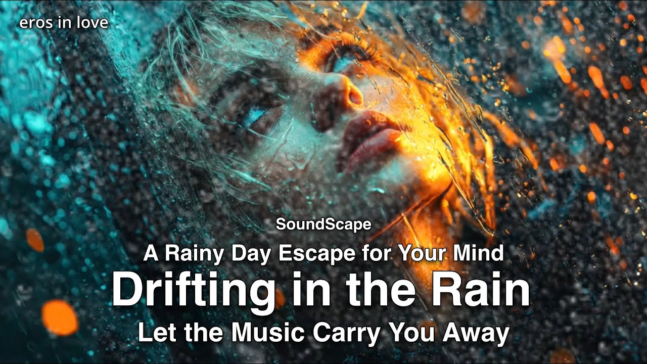 Eros in Love - Drifting in the Rain | Soft Guitar & Piano Music with