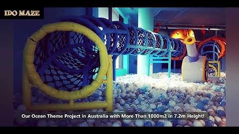 IDO MAZE Indoor Playground Projects with More Than 1,000m2 in 7.2m height In Newcastle, Australia!