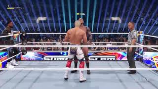 W2K24 - Cody Rhodes & Jey Uso vs. Randy Orton & Kevin Owens Tag Team Action!