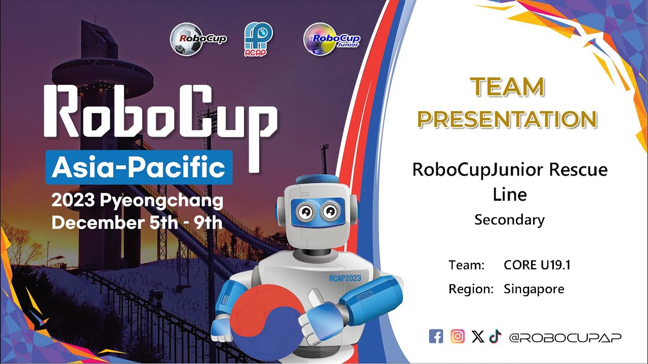 R23.15.1 - TEAM: CORE U19.1 (Singapore) - RoboCupJunior Rescue Line ...