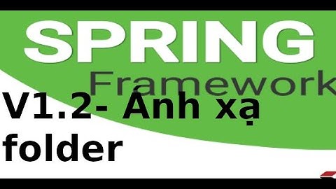 Spring Boot - V1.2- Ánh xạ thư mục jsp với Spring Boot