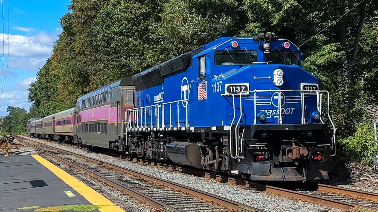 MBTA Commuter Rail on the Newburyport/Rockport Line - August 2025