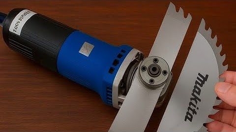 Why is it not Patented Insert A chainsaw blade into the Angel grinder you and best amazed