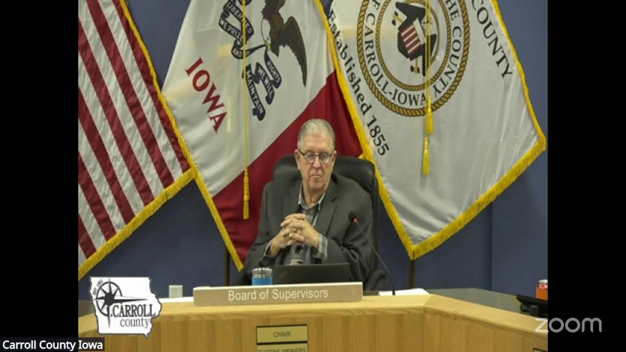Carroll County Iowa Board of Supervisors Meeting