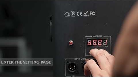 MOKA SFX After-Sales Guide| ii3 f6 How To Adjust DMX Addr.&Cancel DMX Safe Channel For Fire Machine?