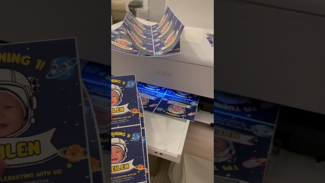 DIY label stickers for 1 year old birthday party 