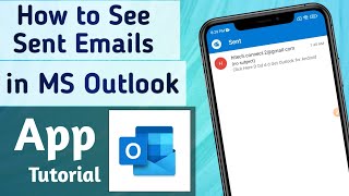 How to See Sent Emails in Microsoft Outlook App
