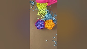 Oddly satisfying, reverse ASMR video, colorful beads #asmr #satisfying #oddlysatisfying #shorts