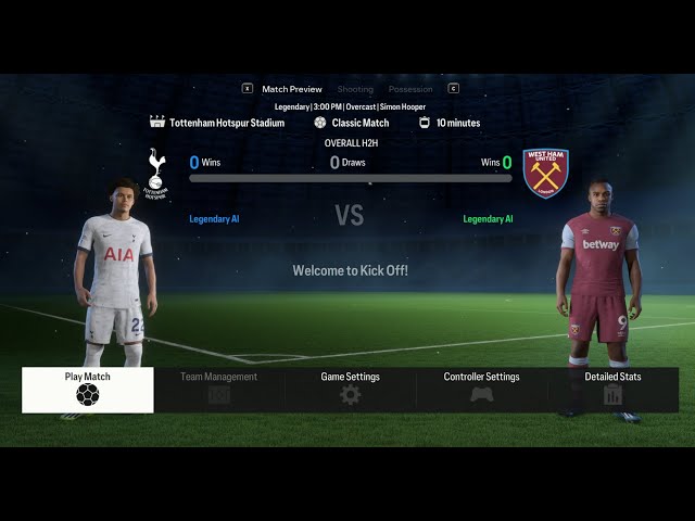 EA SPORTS FC 24 - Tottenham vs West Ham United [4K 60FPS] 