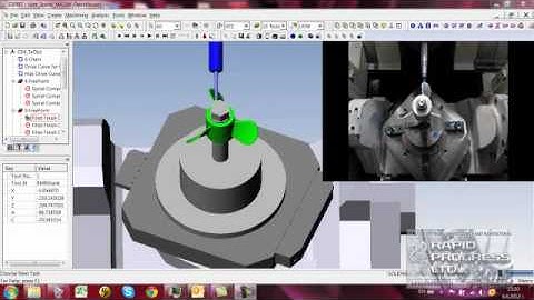 Impeller on MAZAK Variaxis, program and post processor by Rapid Progress Ltd under ESPRIT CAM