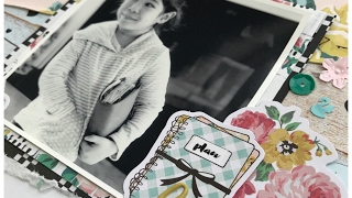 The Planner Society Design Team Scrapbook Process Video 8.5x11 Layout