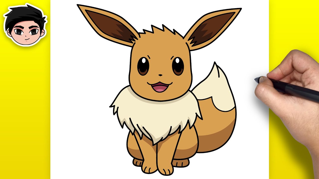 Desenhe o pokémon eevee do tipo pedra