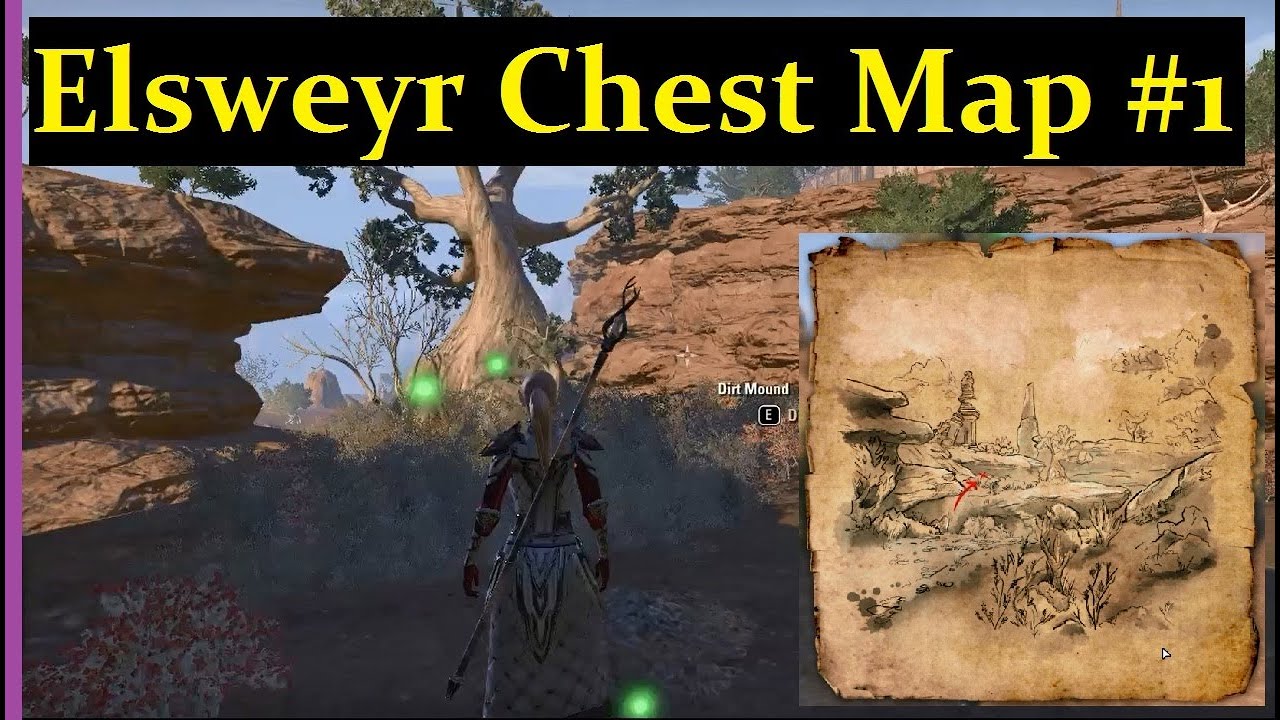 elsweyr treasure map 1 location, eso, chest locations, elsweyr chest map .....