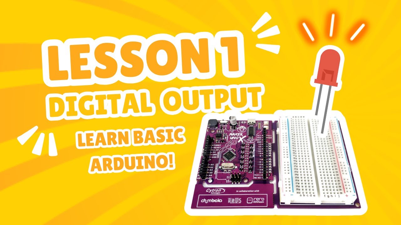 Digital Output & LED Control with Maker UNO X! #makerunox # ...