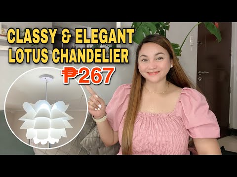 DIY Lotus Flower Chandelier l Assembling l CLASSY & ELEGANT l Budget friendly l Heartjem Vlogs