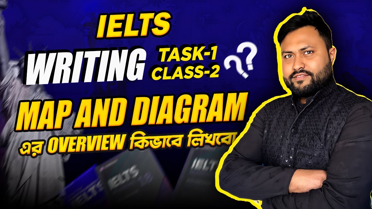 IELTS Writing || Map & Diagram || গ্রামার ছাড়া কিভাবে Map & Diagram এর Overview লিখবেন