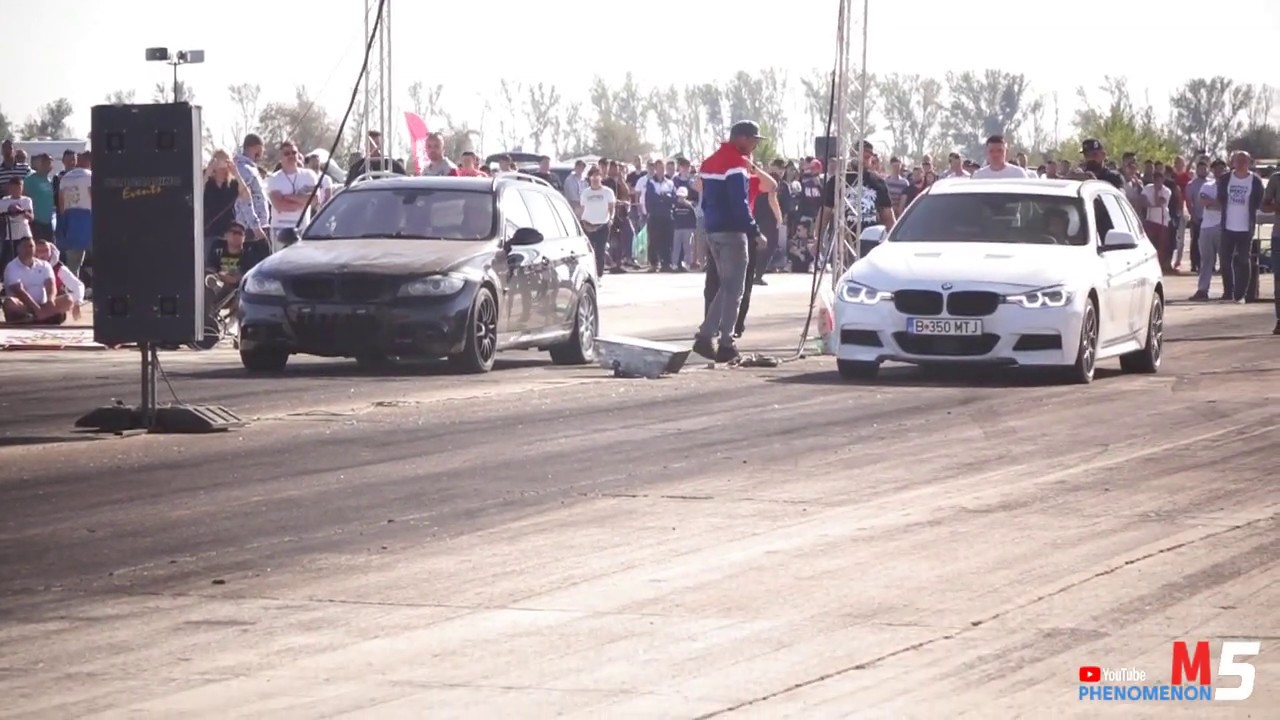 BMW F31 335XD 520HP 11.6 (WPP Performance Team) vs BMW E91 3.0D 400HP ...
