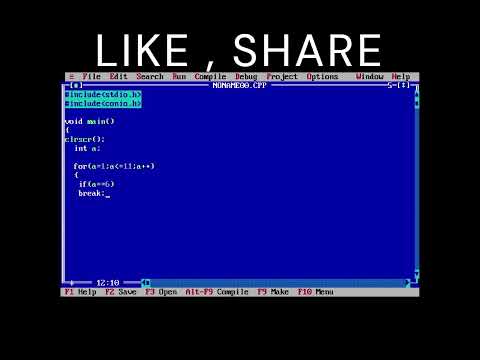 Using BREAK Statement