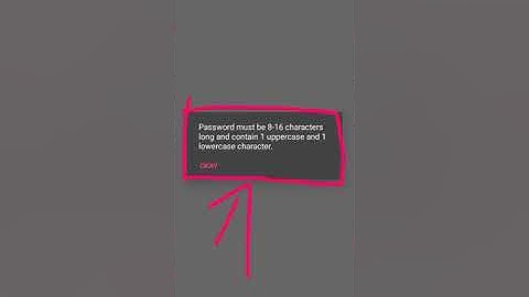 Fix Password Must be 8 16 Characters Long and Contain One Uppercase and One Lowercase