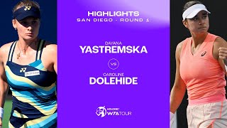 Caroline Dolehide vs. Dayana Yastremska | 2024 San Diego First Round | WTA Match Highlights