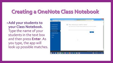 Creating a OneNote Class Notebook