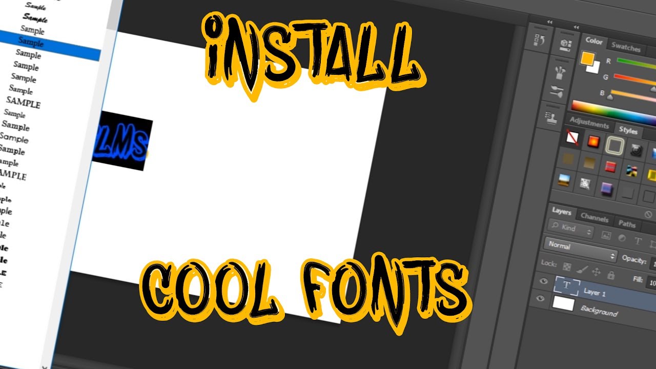 photoshop cs6 fonts download