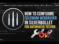 🛠️ How to Configure Selenium WebDriver in SilverBullet | For Automated Testing | Tutorial 🚀