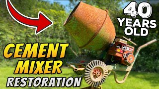 Will It Ever Mix Again 40 Year Old Cement Mixer Restoration