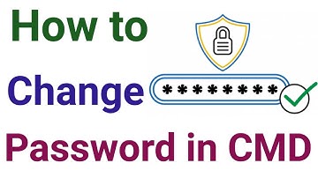 How to change windows password using CMD