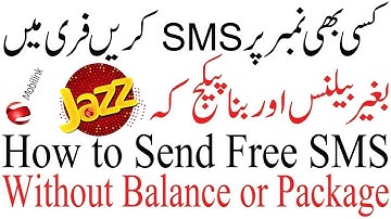 JAZZ FREE SMS AMAZING TRICK 2018