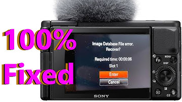 Fix Your Sony zv1 IMAGE DATABASE Problem in MINUTES
