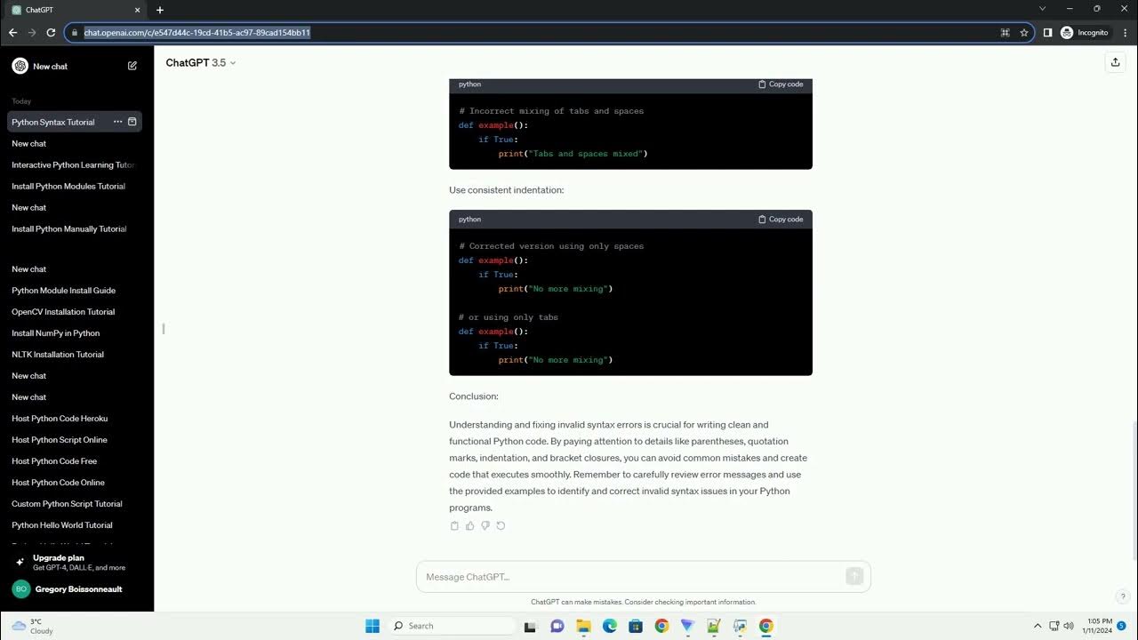 invalid syntax python meaning - YouTube