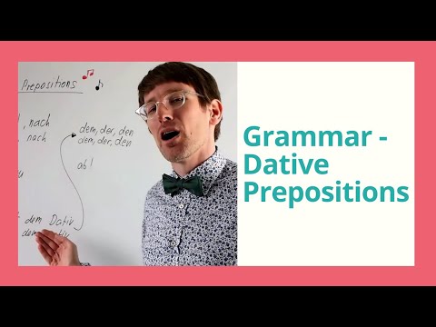 A1-B1 German Grammar Course | Day 16-Dative Prepositions