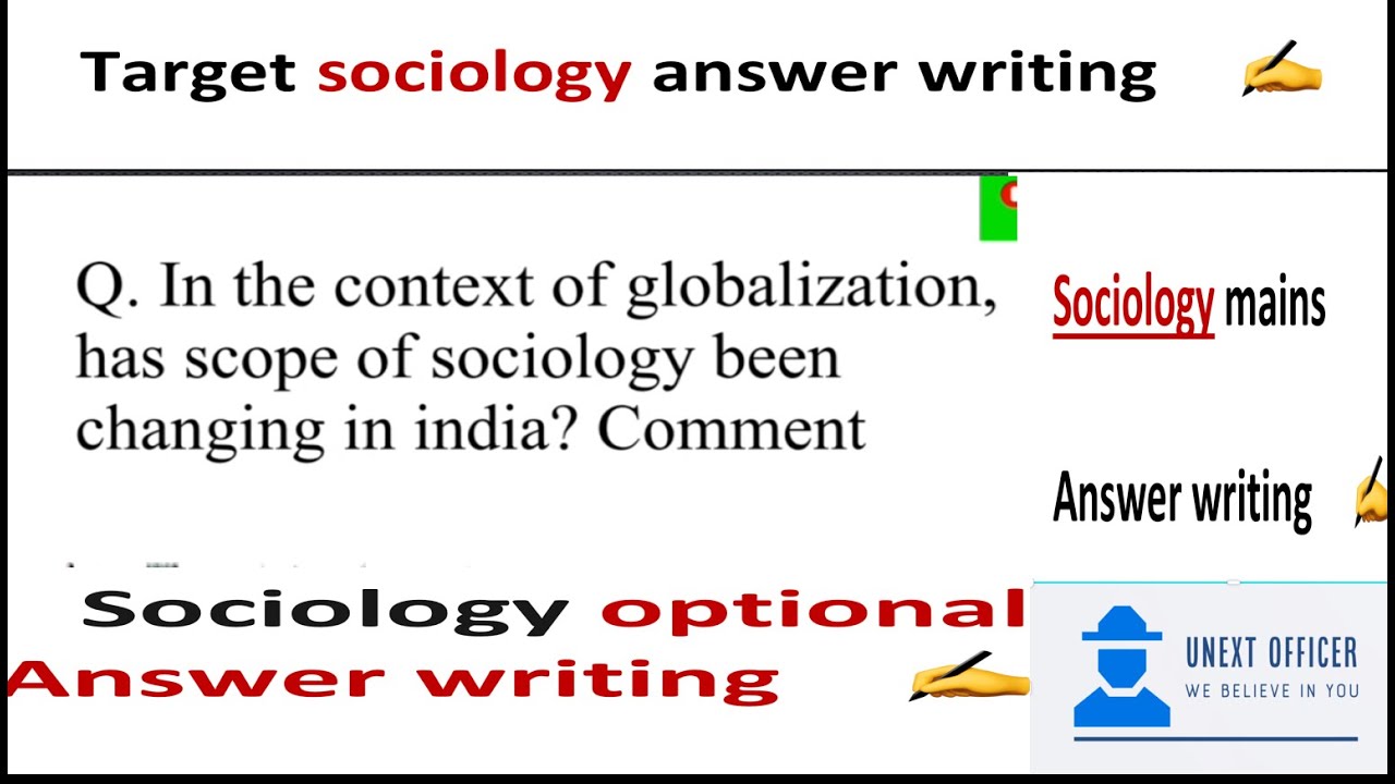 In The Context Of Globalization Has Scope Of Sociology Been Changing 
