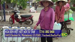 Hoa Sen Việt tặng 200 thùng nước cho người dân nghèo ở Bến Tre trong mùa hạn hán Đợt 3 | 8/05/2024