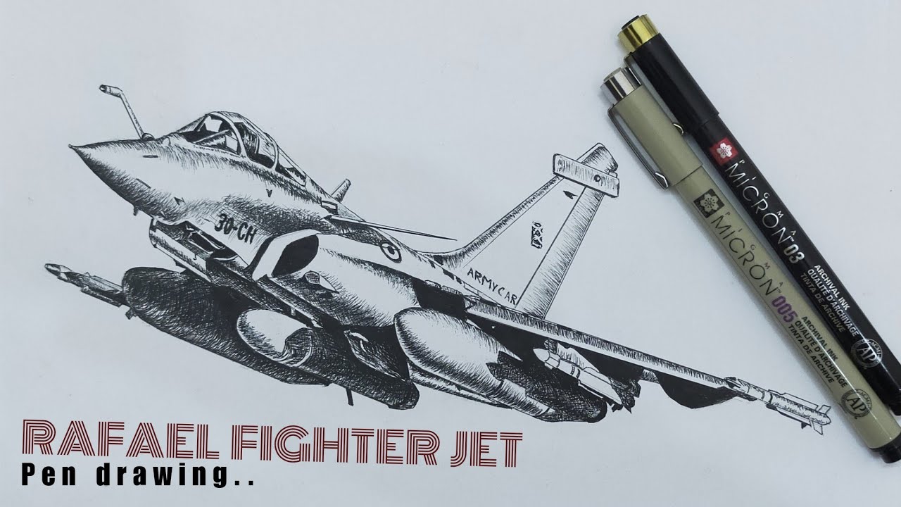 How to Draw a Fighter Jet in Pencil - Online Art Lessons