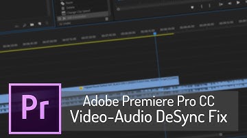 Video and Audio De-Sync FIX | Adobe Premiere Pro CC