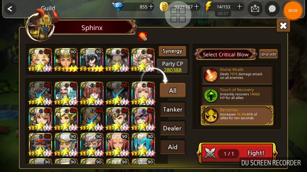 Guardian Soul- Guild's Boss- Sphinx- 24/6/2018