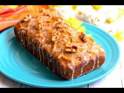Eggless Whole Wheat Carrot Walnut Cake Video Recipe | How to make Eggfree Carrot Walnut Cake