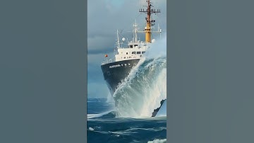 Can This Ship Survive the Massive Wave That Almost Sank It? #scaryocean #oceanship #ocean
