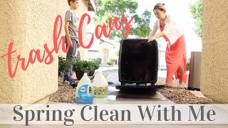 Spring Clean With Me | Trash Cans