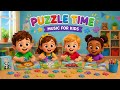 1 Hour Puzzle Time Music for Kids | Calm Focus Background Music