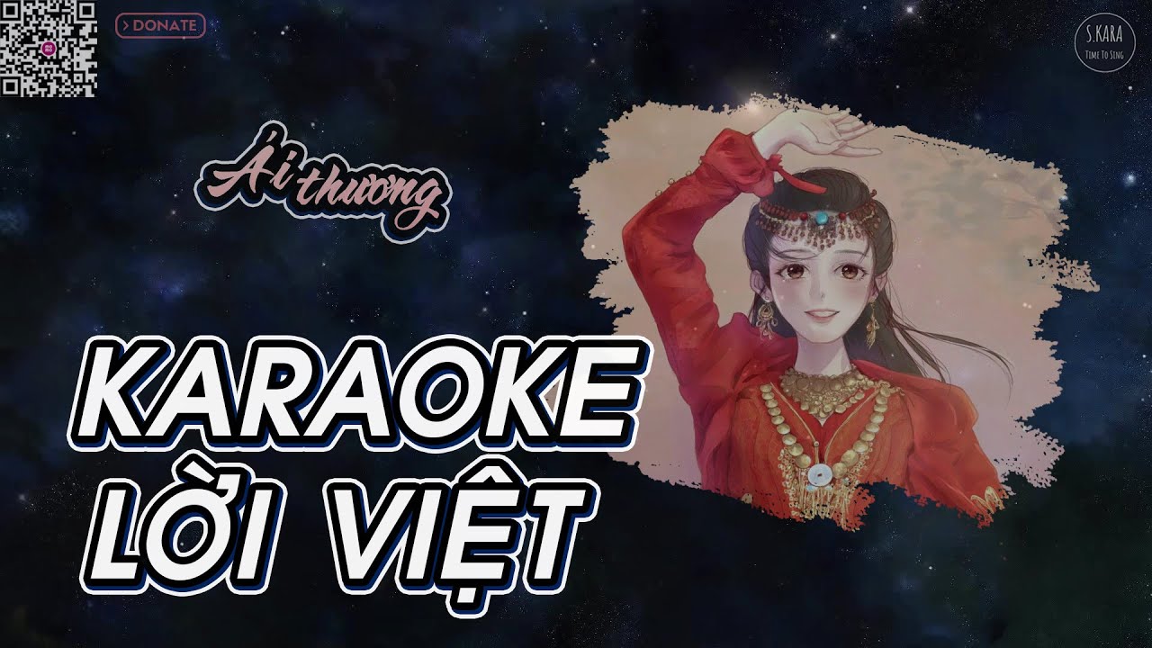 [KARAOKE] Ái Thương【Lời Việt】- Tiểu Thời ft. Gong Tuấn | OST Đông Cung | S. Kara ♪
